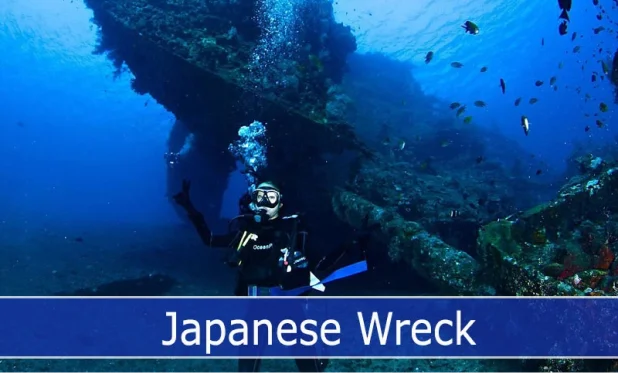  Explore the remnants of the Japanese Wreck?a fascinating dive site off the coast of Amed